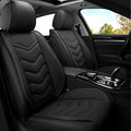 Car Seat Covers for Ford Expedition 2000-2025, Premium Nappa Leather Car Seat Cover, Stylish Sport Seat Covers， Automobile Seat Cover Sets.(Standard 2 Seats/Pure Black)