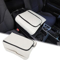Center Console Armrest Cover Compatible with Toyota Tundra 2022+ Sequoia 2023+ Leather Middle Console Cushion Lid Pad Waterproof Anti-Scratch Armrest Seat Box Cover With Pocket Storage Bag Accessories