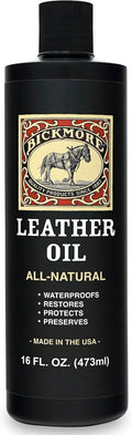 Leather Oil Leather Conditioner 16oz | Waterproofs, Protects, and Restores Boots, Jackets, Auto, Furniture, and All Leather Goods | Made in The USA