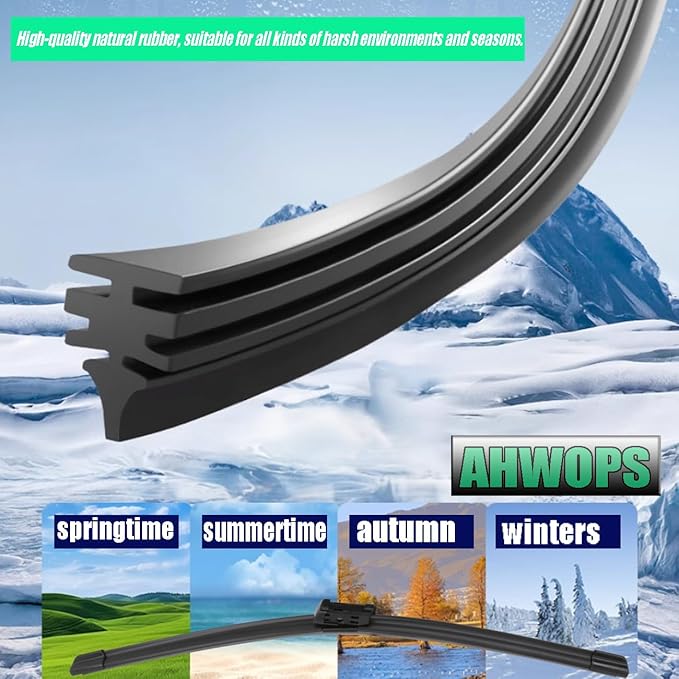 OEM All Season Wipers for Mercedes-Benz C300 2015-2022 GLC300 2016-2019 Wiper Blades, Genuine Replacement (22 inch + 22 inch 2 Wiper) For My Car