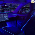 Nestour Interior Car Neon Light Fit for Tesla Model 3 Y 2021 2022 2023 (Center Console+Dashboard+Seat+4 Foot Lights) with Matching Armrest Organizer, Tesla Ambient Lights, APP-Controlled RGB LED