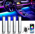 YiLaie Car LED Lights Interior, Multcolor LED Light for Car with APP Control and DIY Mode, Music Sync USB Under Dash Lighting Kit for Cars, Trucks, SUVs, DC 5V