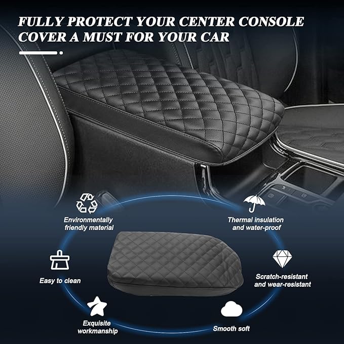 BIBIBO for 2024 2025 2026 Kia Sorento Center Console Armrest Cover,Armrest Cushion 2021-2025 2026 Sorento Console Lid,Car Arm Rest Pad Seat Box Cover Protector,2025 2026 Sorento Accessories Armrest
