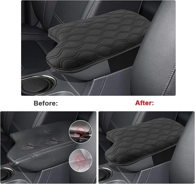 SXCY Armrest Pad Fit for 2019-2022 2023 Ford Ranger Armrest Cover 2023 Ranger Center Console Armrest Cushion 2022 2023 Ranger Console Cushion Pad Cover Protection 2020-2023 Ranger Accessories