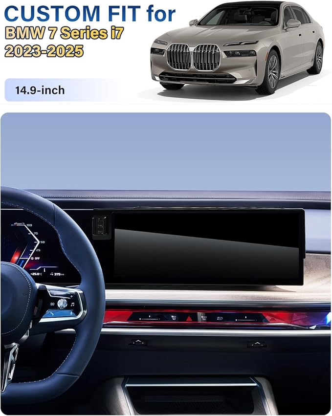 SKYLOTEC Car Phone Holder for BMW 7 Series i7 2023 2024 2025 Accessories 14.9-Inch Screen Fixed Clip, Automobile Cradles Phone Mount, Cell Phone Base Not Block Air Vent