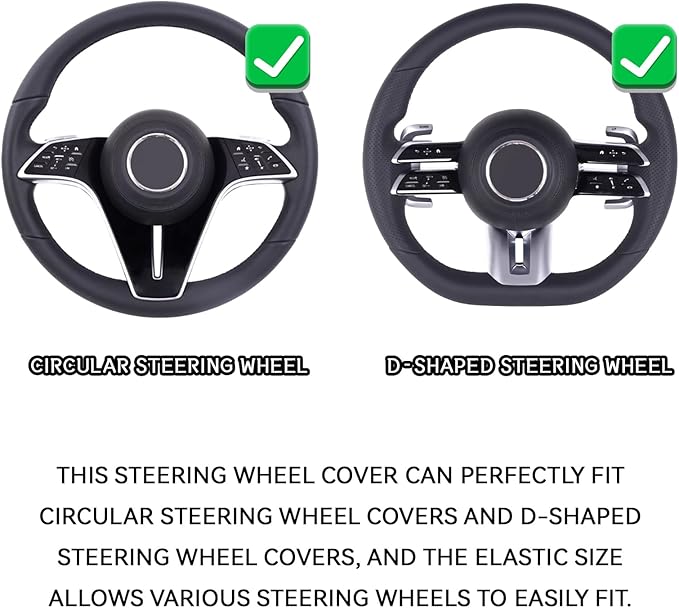 Car Steering Wheel Cover, Silicone Non-Slip Steering Wheel Protector, 13/14/15/16 inch Ultra Thin Steering Wheel Protective Covers for Women Men, Universal Vehicle Accessoriess (Purple)
