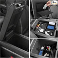YOJOJOCO 3PCS Center Console Organizer Compatible with Honda 2023-2025 2026 Pilot ＆ 2024-2026 Ridgeline ＆ 2024-2026 Passport Accessories Center Console Dividers Organizer Hidden Storage Boxv
