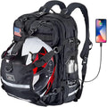 Large Capacity Motorcycle Backpacks for Men, Hiking Backpacks with USB Charging Port Motorcycle Helmet Backpack Cycling Backpack