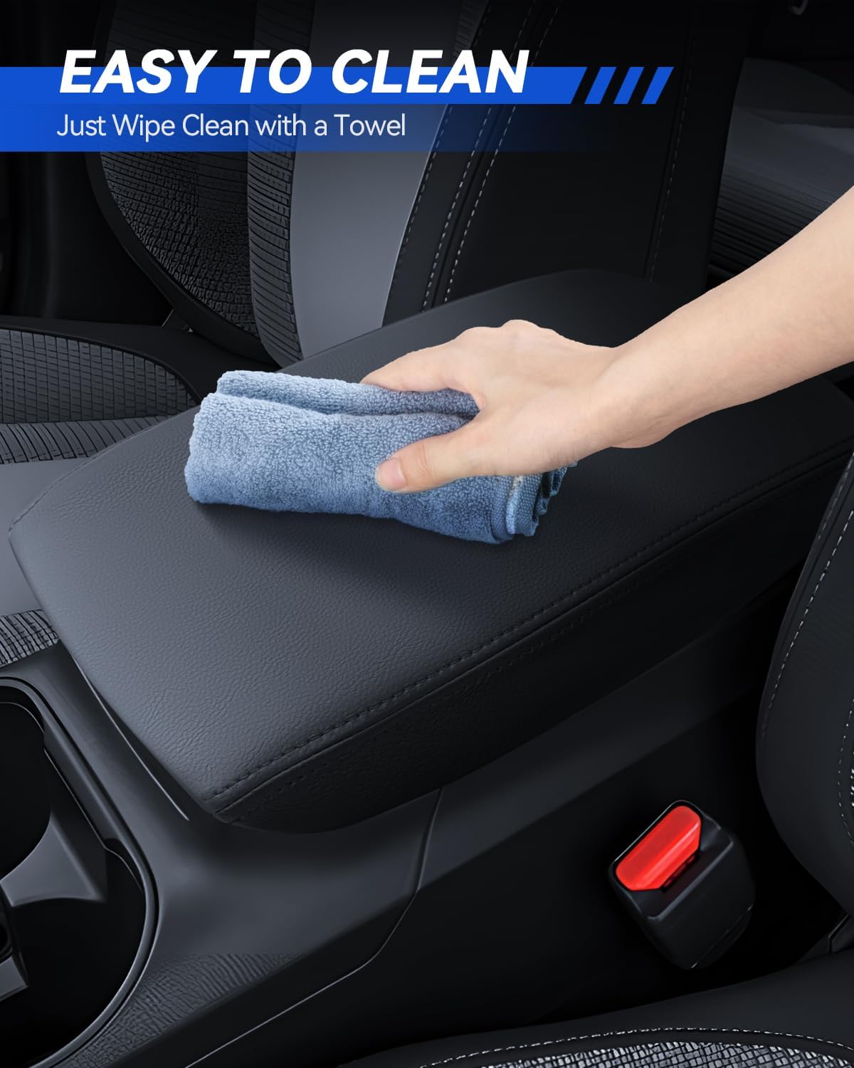 Armrest Cover for Hummer EV 2022 2023 2024 2025 Pickup/SUV Accessories Center Console Middle Lid Pad Protector for Car Elbow Rest