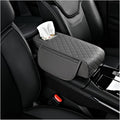 Center Console Cover for KIA Seltos 2019 2020 2021 2022 2023 2024 2025, Leather Arm Rest Armrest Cover for Car, Center Console Armrest Cover Armrest Storage Box, Interior Accessories,F Grey