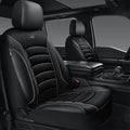 CAR PASS Comfortable 3D Foam Mesh Leather Car Seat Covers Front, Air Cool Mesh Breathable Front Seat Covers for Car, Universal Fit for SUV Truck Sedan Automotive, Airbag Compatible,Black Gray