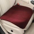 Genuine Wool Car Seat Cushion, Australian Soft Wool Auto Seat Pad Breathable and Sweat-Wicking Comfort Warm Universal Fit, 19.7''x19.7'' for Car Seats, Office Chairs, Home (Burgundy)