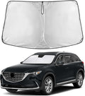 EcoNour Windshield Sunshade Compatible for Mazda CX-9 2016-2024 2025 2026, Sun Visor for Front Windshield & Window Sun Shade Cover, UV Heat Blocker & Protector, Car Accessories