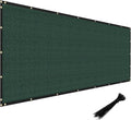 Windscreen4less Privacy Fence Screen Heavy Duty Windscreen Fencing Mesh Fabric Shade Net Cover with Brass Grommtes for Outdoor Wall Garden Yard Pool Deck, 8'x184' Green
