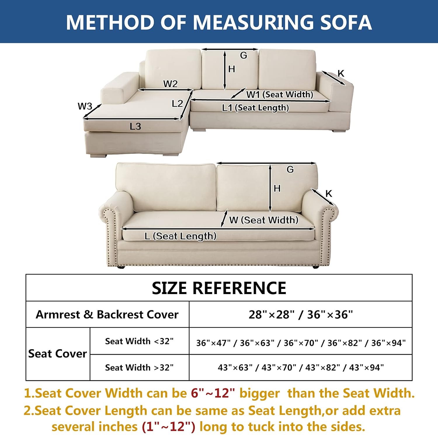 Eismodra Couch Cover,Sectional Couch Covers,Sofa Covers for 3 Cushion Couch,Anti-Slip Sofa Slipcovers for Dogs Cats Kids Loveseat Recliner L Shaped Armrest Backrest,Coffee 36''x63''(Only 1 Piece)