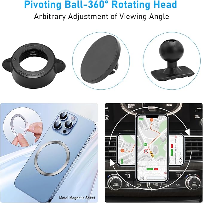 Compatible with Honda Accord Phone Holer Mount 2018-2022 for Hazard Light Slot,10th Gen Accord Air Vent Phone Holder Anti-Shake,Cell Phone Holder Mount-360 Degree Rotation Accord Phone Stand