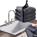 Shiny Cleaning Wipes, 3Pack Shiny Cloths Drying Towels,Shower Doors Drying Towels,16 * 16" Streak Free Glass Window Car Mirror Super Absorben Microfiber Cleaning Cloths (3pcs Grey 16 * 16″)