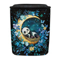 BIGCARJOB Moon Panda Car Trash Bags Hanging Automotive Car Garbage Bin with Adjustable Straps Reusable Auto Trash Bin Garbage Bags for Front Seat Multipurpose