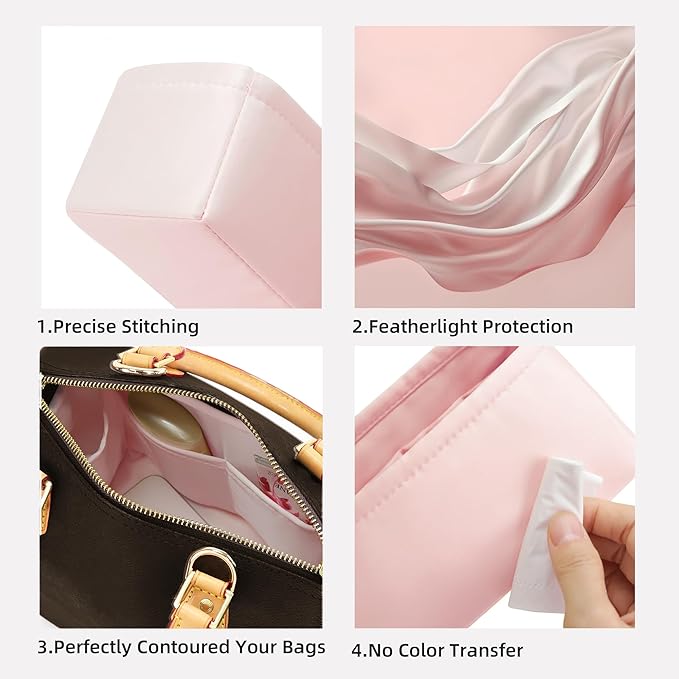 DGAZ Custom Purse Organizer Insert For LV Speedy Bags, Silky Smooth Bag Organizer, Luxury Handbag & Tote Shaper