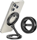 Itramax Magnetic Golf Cart Phone Holder for iPhone 17 Air,Alloy Golf Cart Phone Mount,Dual Sided Magnetic Ring Stand for iPhone 16 Pro Max Plus 15 14 13 12 Mini,Mag/Safe Case,EZGO,Club Car,Yamaha,Icon