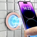 3 Pack Wall Mount Magnetic Phone Holder for iPhone 17/17 Pro/17 Pro Max/Air/16 15 14 13 12 Pro Max Plus mini, Hands-Free Magnet Shower Mirror Cell Phone Holder/Car Sticker Phone Stand, Pink