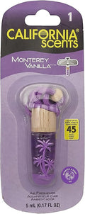 California Scent Air Fresheners Hanging Vial - Monterey Vanilla Scent: Hanging Air Freshener & Odor Eliminator for Strong Odor