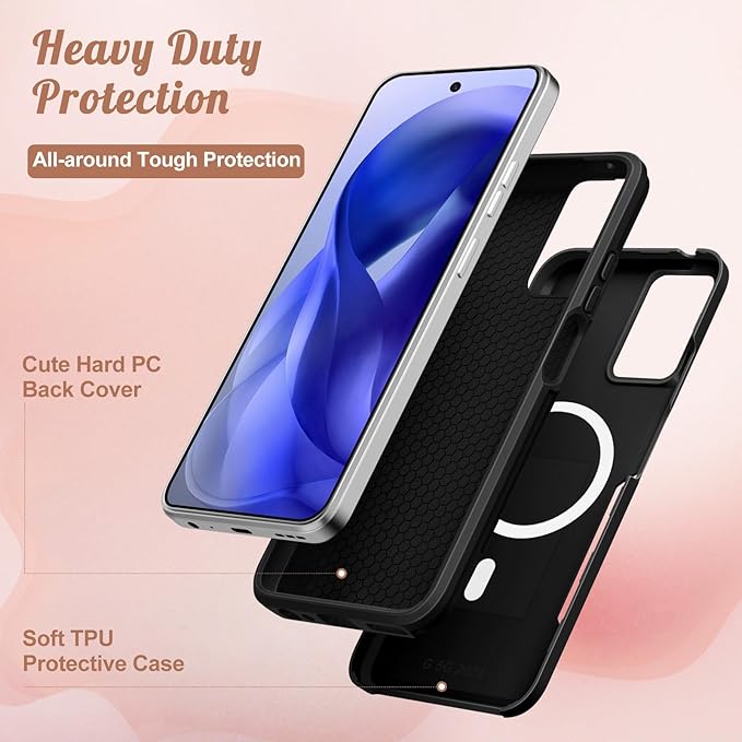 for Moto G 5G 2024 Case - Compatible with MagSafe Women Girls Cute Magnetic Protective Phone Cover Cool Fun Unique Leopard Heavy Duty Shockproof Design for Motorola Moto G 5G 2024 Cases