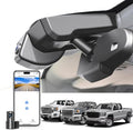 Mangoal Front 4K & Rear 1080P Dash Cam fit for GMC Sierra 1500 2014-2018 2500 HD/3500 HD 2015-2019(Model D), with A Cover, if Not, You Can Buy Model E (with Auto-Dimming Rearview Mirror Plug)
