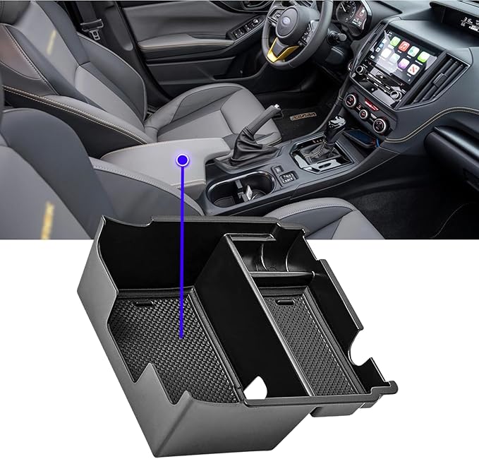 2023 Crosstrek Center Console Organizer Tray for 2018-2023 Subaru Crosstrek 2017-2023 Impreza Center Armrest Storage Box for Crosstrek 2022 2023 Accessories Imprez Storage Box