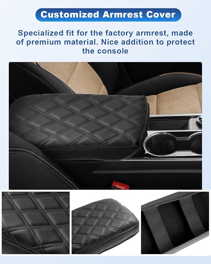 CDEFG for 2025 2026 Equinox Center Console Cover for 2025 2026 Chevrolet Equinox Accessories Armrest Cover 2025 Equinox Middle Console Pad 2026 Equinox 2025 Arm Rest Cushion