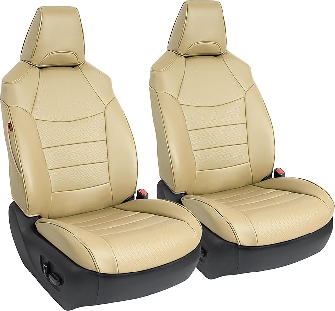 Custom Fit RAV4 Seat Cover for Toyota RAV4 2019 2020 2021 2022 2023 2024 Adventure and TRD-Off Road,Faux Leather,2-Row Full Set,(Beige)