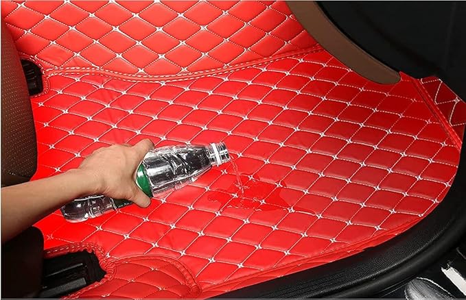 Custome Car Mats Accessories All Weather Floor mats Compatible with Automotive Floor Mats Passenger car mats (Blue Black)
