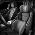 Car Back Support Neck Pillow for Subaru Crosstrek 2012-2025, Comfortable Soft Car Seat Headrest Neck Rest Cushion Lumbar Support Pillow with Adjustable Strap, Gray