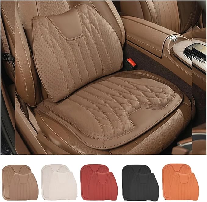F Car Seat Cushion for BMW All Model I3 I4 I8 X1 X2 X3 X4 X5 X5M X6 X7 Z4 Car Lumbar Support Pillow Auto Seat Waist Back Cushion Y (Color : Orange B)
