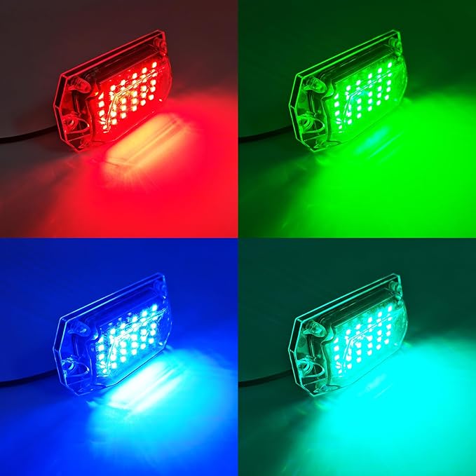 1 Pod RGB Rock Lights Replacement Damaged Pod for Full Angle RGB LED Rock Lights 12v Underglow Light Multicolor Waterproof Neon for Jeep Trucks ATV UTV Golf Cart Offroad Pickup RZR SXS