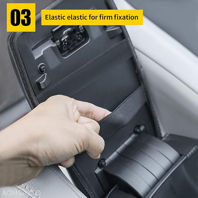 AOMSAZTO Armrest Covers for Corolla 2014-2019 Black Console Cushion for Corolla