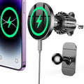Coolpow for MagSafe Car Mount Charger【Upgraded Strongest Magnet Power】Magnetic Phone Holder for Car Vent【360 Adjustable】Magnetic Car Phone Holder Mount Charger for iPhone 16 Pro Max 15 14 13 12 Plus