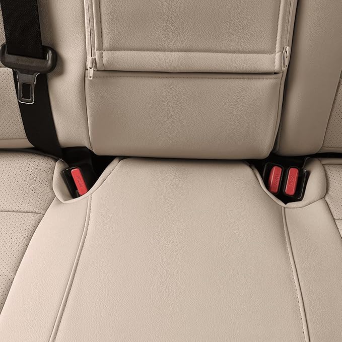 EKR Rav4 Seat Covers Custom Fit for Toyota Rav4 (Hybrid) Woodland/Limited 2026, Leather Car Seat Cover Full Set for SUV,Faux Leather(Beige)