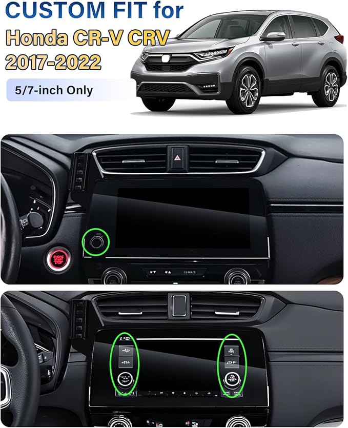 SKYLOTEC Phone Mount for Honda CR-V CRV 2017-2022 Accessories 5/7-Inch Screen Fixed Clip, Car Magnetic Phone Holder Compatible with MagSafe, Magnets Fast Wireless Charger CR V Cell Phone Holder