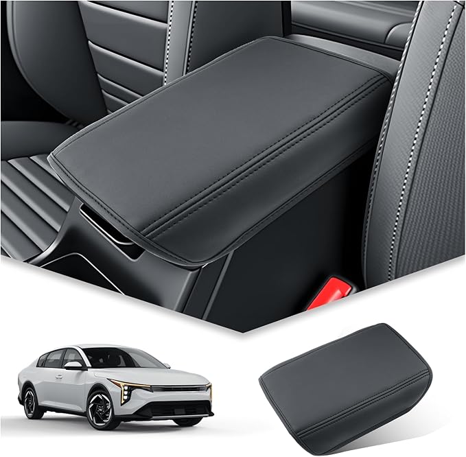 BIBIBO for 2025 2026 Kia K4 Center Console Cover 2025-2026 Kia K4/2026 Kia K4 Hatchback Arm Rest Cover 2025 Kia K4 Accessories 2025 K4 Hatchback Armrest Pad