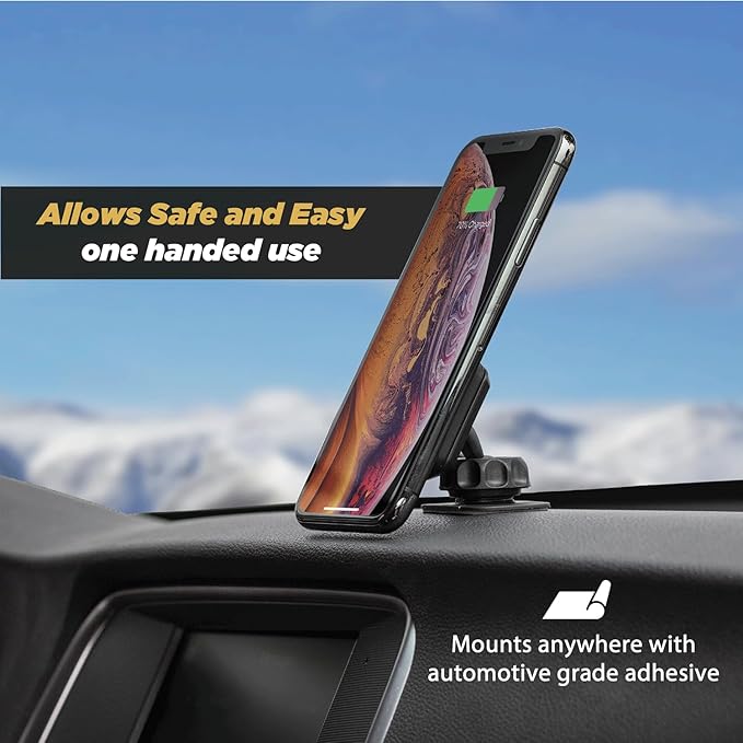 Scosche MAGDV-XTSP1 MagicMount Magnetic Dashboard Phone Mount and Vent Mount for Car, 360° Adjustable Magnet Head, Universal Cell Phone Holder, Compatible with iPhone, Samsung, and All Devices