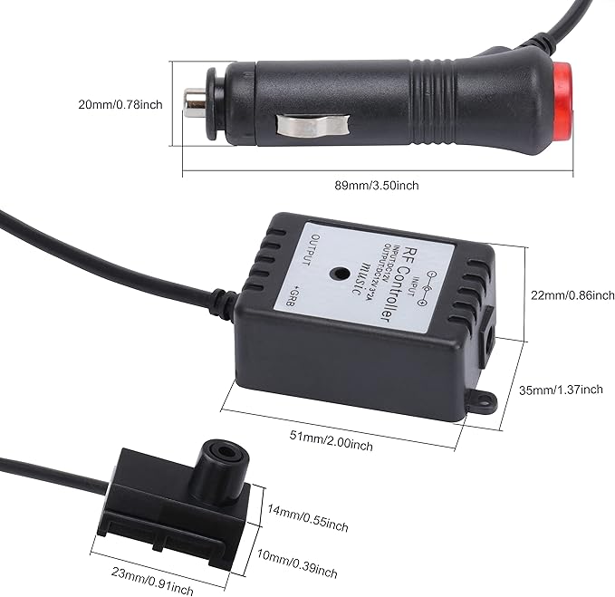 5 m Optic Fiber Car Ambient Lighting Kit RF Remote Control 8 Colors Multicoloured Music Interior Lighting Kit 12V 1W