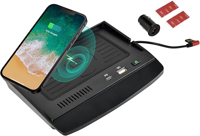 KEWISAUTO Wireless Charger for 2021-2024 Nissan Rogue S, SV, SL, Center Console Charging Panel Fast Phone Charger Pad for Nissan Rogue T33 S, SV, SL, Platinum 2021 2022 2023 2024 Accessories