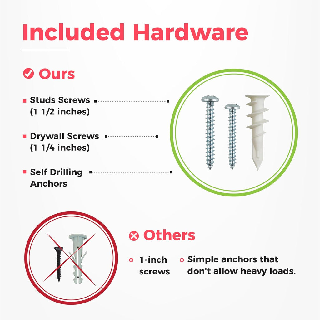 Garage Wall Organizer | 48" Heavy-Duty Tool Storage Rack | Adjustable Double-Layer Hooks | 300 lbs Capacity | Carbon Steel Wall Mount Holder for Shovels, Rakes, Ladders & Power Tools