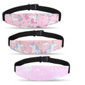 Baby Carseat Head Support,Car seat Straps Pillow Support Ban,Stroller Neck Relief Strap Headrest,Slumber Sling Sleep Positioner for Toddler Infants Child Children Kids(Pink Unicorn + Clouds)