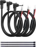 Radar Detector Hardwire Power Cord, Rearview Mirror Plug Cable, with Inline Fuse Holder,Suitable for Uniden Escort Beltronics Valentine One Cobra Whistler Radar Detector,3-Piece Set,17.7'' (DC3.5)