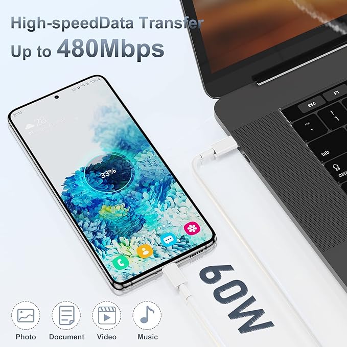 𝟐𝐏𝐚𝐜𝐤 𝟰𝟱𝗪 Dual Port iPhone 17 16 15 Fast Charger, USB C Charging Block and 10ft Type C to C Cable Cord Long for Apple iPhone 17 Pro Max/17 Air/16 Pro/15 Plus/iPad/Air/Mini,Wall Plug Cube Brick