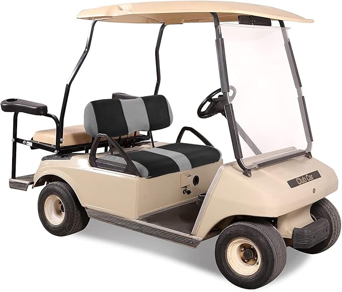 Universal DS Golf Cart Seat Covers Dress UP Older Golf Cart Durable Breathable Material Fit for Club Car DS, Easy to Install, Club CAR DS Front Seat Covers