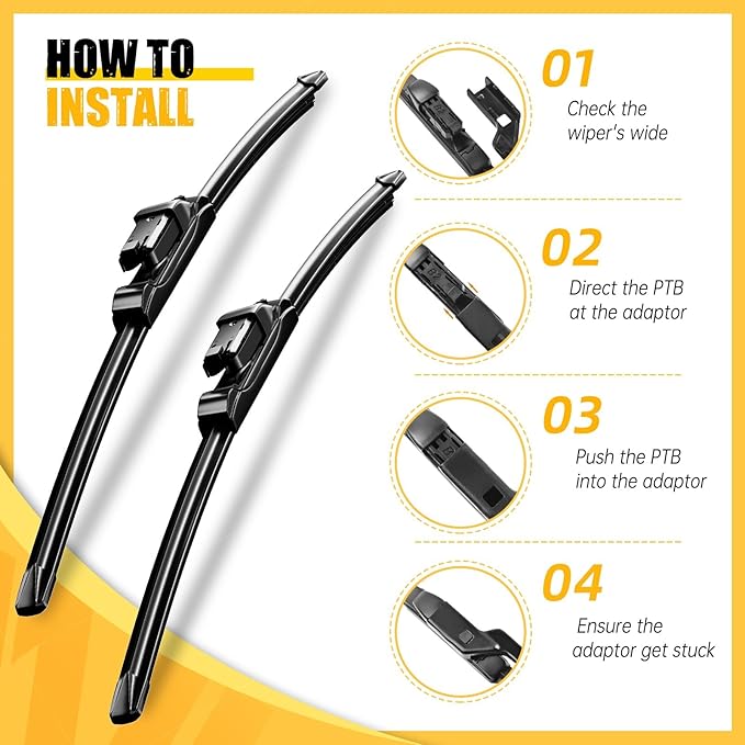 MIKKUPPA 26"+14"+10" Windshield Wiper Blades Replacement for Chevrolet Trax 2013 2014 2015 2016 2017 2018 2019 2021 Original Factory Quality All Season Front Rear Wiper Blade Set (Pack of 3)