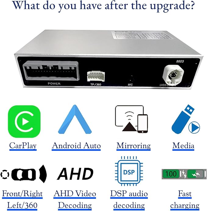 Wireless CarPlay Upgrade Module for Acura RDX with Navi 2012-2015 Upgraded Accessories Upgrade Kit CarPlay Retrofit Kit Support OEM Display